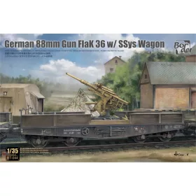   Border model BT044 1:35 German 88mm Gun Flak 36 with SSys Wagon