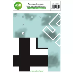   ASK decal 1:32 German Insignia part II - Fighter aircraft vertical stabilizer