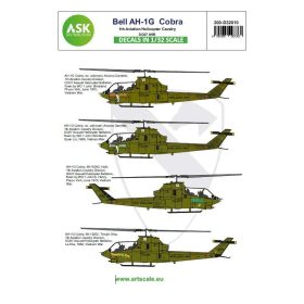   ASK decal 1:32 Bell AH-1G Cobra 1th Aviation Helicopter Cavalry D/227 AHB