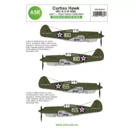   ASK decal 1:32 Curtiss H81-A-2 part 1 - Pearl Harbor Defenders
