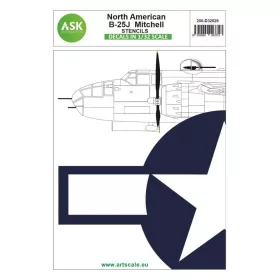 ASK decal 1:32 N.A. B-25J Mitchell stencils