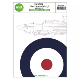 ASK decal 1:32 Hawker Hurricane Mk.I, Mk.II - stencils
