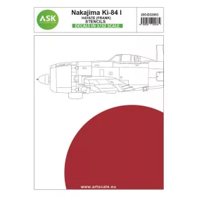   ASK decal 1:32 Nakajima Ki-84 Hayate (Frank) - STENCILS - Imperial Japanese Army Air Force