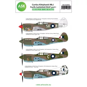   ASK decal 1:48 Curtiss Kittyhawk Mk.I Pacific battlefield RAAF part I