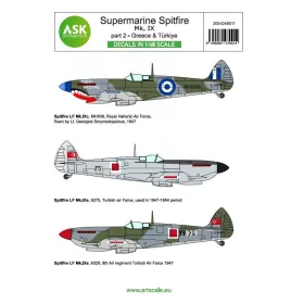   ASK decal 1:48 Spitfire Mk.IXc and Mk.IXe part 2 - Greece, Türkiye (limited edition)