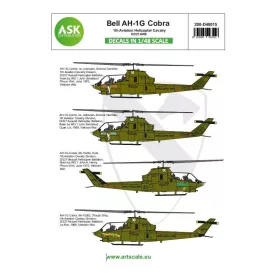   ASK decal 1:48 Bell AH-1G Cobra 1th Aviation Helicopter Cavalery D/227 AHB part 1