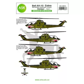   ASK decal 1:48 Bell AH-1G Cobra ”Kentaur” 3th Aviation helicopter cavalry part 1