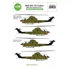 ASK decal 1:48 Bell AH-1G Cobra part 7 - HML367 Scarface