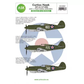   ASK decal 1:48 Curtiss Hawk 81-A-2 (P-40B) part 1 - Pearl Harbor defenders