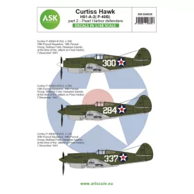   ASK decal 1:48 Curtiss Hawk 81-A-2 (P-40B) part 2 - Pearl Harbor defenders