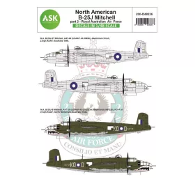   ASK decal 1:48 B-25J Mitchell part 2 - Royal Australian Air Force