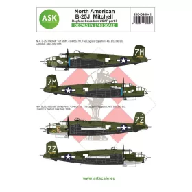   ASK decal 1:48 B-25J Mitchell part 5 - US Dogface Squadron, ”Shirley Ann” & ”Tuff Stuff”, Mediterranean area