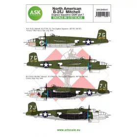   ASK decal 1:48 B-25J Mitchell part 7 - US Dogface Squadron, ”Yahoudi”, Mediterranean area