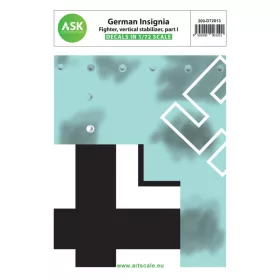   ASK decal 1:72 German Insignia part I - Fighter Aircraft 1937-1945 vertical stabilizer