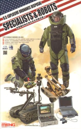 Meng Model 1:35 US Explosive Ordnance DisposalSpecialist & Robots