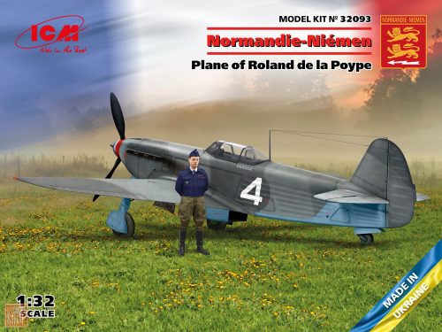 ICM 1:32 Normandie-Niemen Plane of Roland de la Poype(Yak-9T w.Roland de la Poype figure