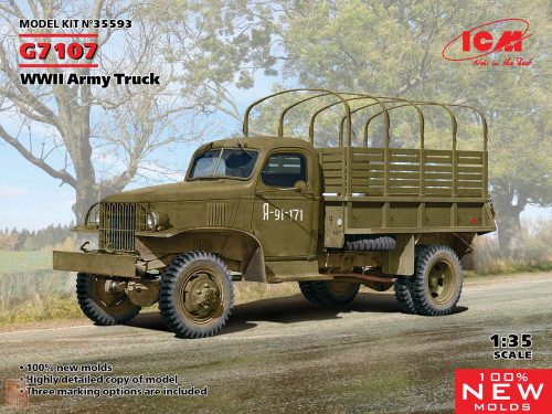 ICM 35593 1:35 G7107, WWII Army Truck (100% new molds)