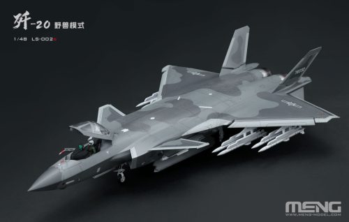 Meng Model LS-002s 1:48 Chinese J-20 Stealth Fighter Beast Mode