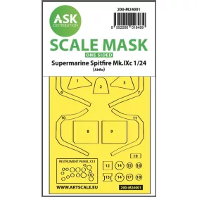   ASK mask 1:24 Spitfire Mk.IX one-sided express self-adhesive masks for Airfix