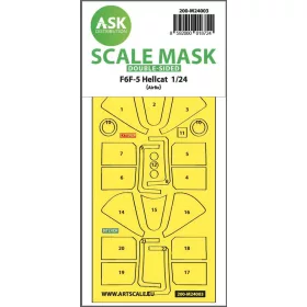   ASK mask 1:24 F6F-5 Hellcat double-sided express masks for Airfix