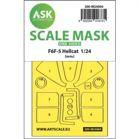   ASK mask 1:24 F6F-5 Hellcat one-sided express masks for Airfix