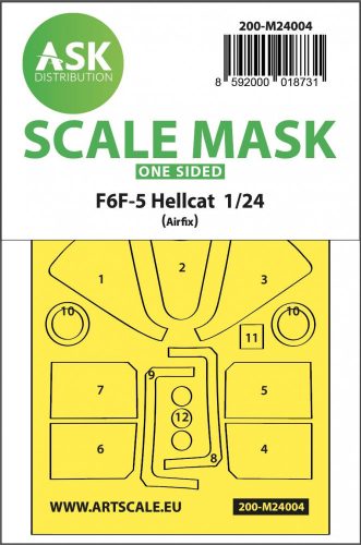 ASK mask 1:24 F6F-5 Hellcat one-sided express masks for Airfix