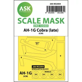   ASK mask 1:32 AH-1G Cobra (late) one-sided for ICM/Special Hobby