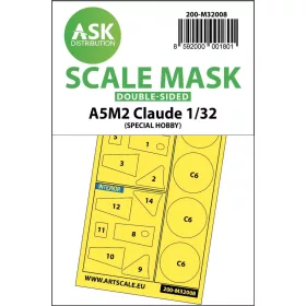   ASK mask 1:32 A5M2 Claude double-sided express mask for Special Hobby
