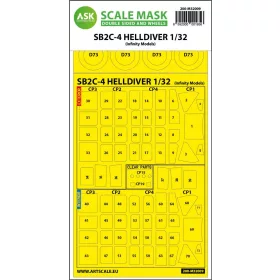   ASK mask 1:32 SB2C-4 Helldiver double-sided express mask for Infinity kit