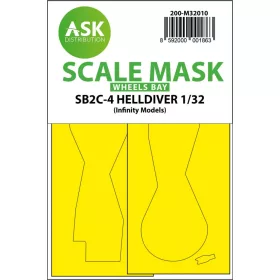   ASK mask 1:32 SB2C-4 Helldiver wheel bays express mask for Infinity kit