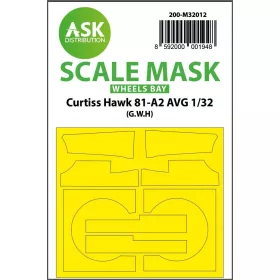   ASK mask 1:32 Curtiss Hawk 81-A2 AVG wheels bay masks for Great Wall Hobby
