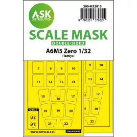   ASK mask 1:32 A6M5 Zero double-sided express masks for Tamiya