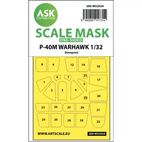   ASK mask 1:32 P-40M Warhawk one-sided express masks for Hasegawa