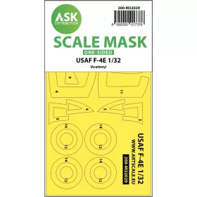   ASK mask 1:32 USAF F-4E Phantom Vietnam war one-sided mask for Academy