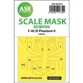 ASK mask 1:32 F-4C/D Phantom one-sided mask for Tamiya