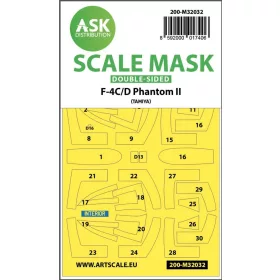 ASK mask 1:32 F-4C/D Phantom double-sided mask for Tamiya