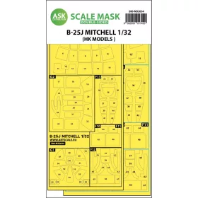 ASK mask 1:32 B-25J Mitchell double-sided mask for HK Models