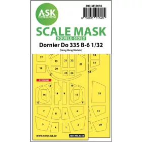   ASK mask 1:32 Dornier Do 335B-6 double-sided mask for HK Models