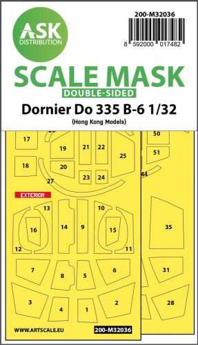 ASK mask 1:32 Dornier Do 335B-6 double-sided mask for HK Models