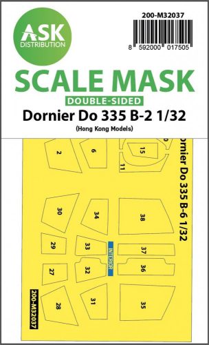 ASK mask 1:32 Dornier Do 335B-2 double-sided mask for HK Models
