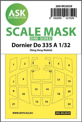 ASK mask 1:32 Dornier Do 335B-2 one-sided mask for HK Models