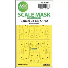   ASK mask 1:32 Dornier Do 335A double-sided mask for HK Models