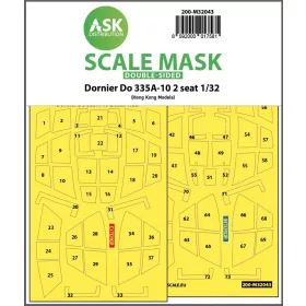   ASK mask 1:32 Dornier Do 335A-10 two seater double-sided mask for HK Models