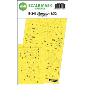 ASK mask 1:32 B-24J Liberator one-sided mask for Hobby Boss