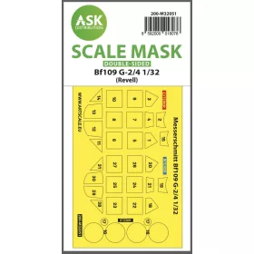   ASK mask 1:32 Messerschmitt Bf 109G-2/G-4 double-sided express masks for Revell