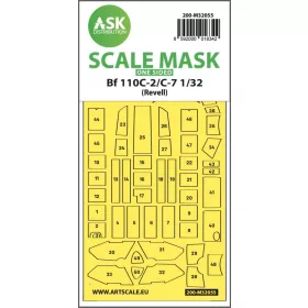   ASK mask 1:32 Messerschmitt Bf 110C-2/C-7 one-sided express masks for Revell