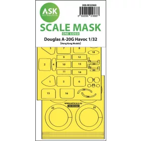   ASK mask 1:32 A-20G Havoc one-sided express self adhesive mask for HK Model