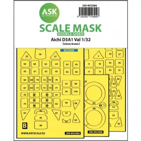   ASK mask 1:32 Aichi D3A1 Val double-sided express self adhesive mask for Infinity 3206