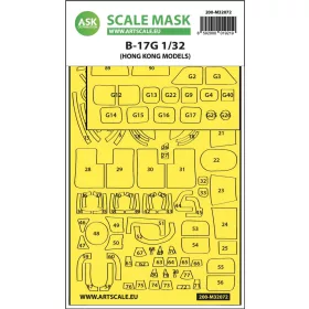 ASK mask 1:32 B-17G express fit mask for HK Model