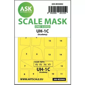 ASK mask 1:32 UH-1C one-sided painting mask for Academy